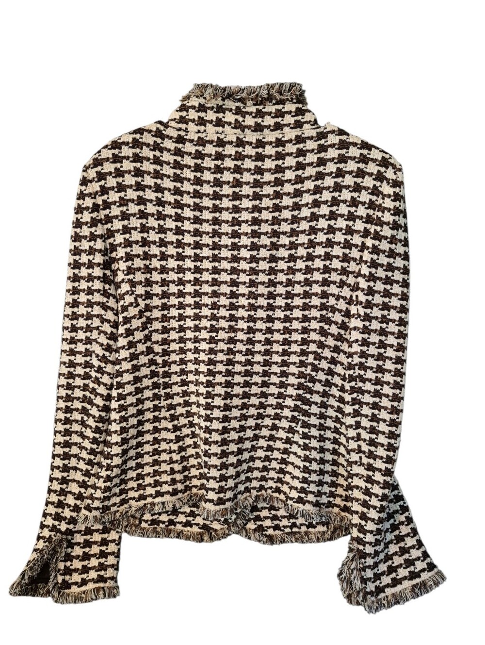 St. John Houndstooth Blazer with atteched Scarf- 10. S39 - Picture 10 of 12